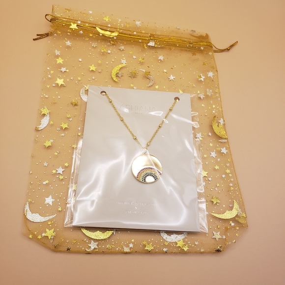 ASHIANA - RAINBOW COIN NECKLACE - Picture 2 of 2